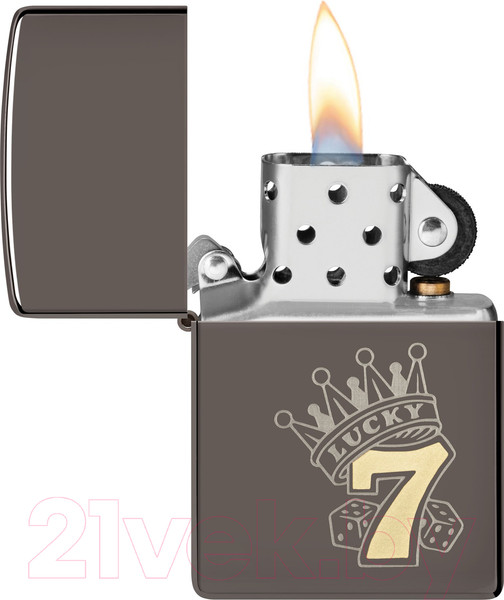 Изображение товара Зажигалка Zippo Lucky 7 Design / 48913 (черный)