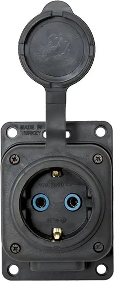 Изображение товара Розетка EKF PROxima 2P+PE 16A IP44 / RPS-014-16-230-44-R