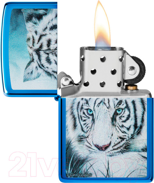 Изображение товара Зажигалка Zippo White Tiger / 48951 (синий)