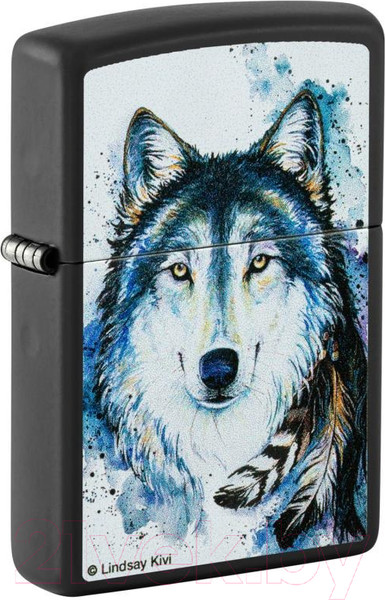 Изображение товара Зажигалка Zippo Feed the Good Wolf / 48936 (черный)