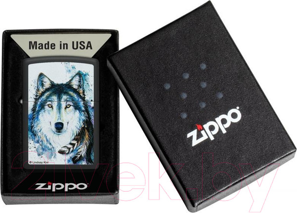 Изображение товара Зажигалка Zippo Feed the Good Wolf / 48936 (черный)