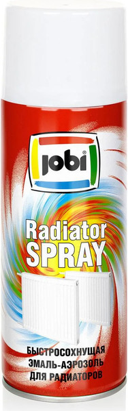 Изображение товара Эмаль Jobi Аэрозольная для радиаторов (520мл, белая)
