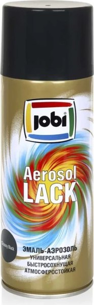 Изображение товара Эмаль Jobi Аэрозольная RAL 9005 (520мл, матовая черная)