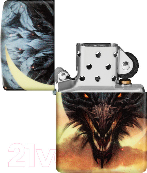 Изображение товара Зажигалка Zippo Dragon Design / 48934 (черный)