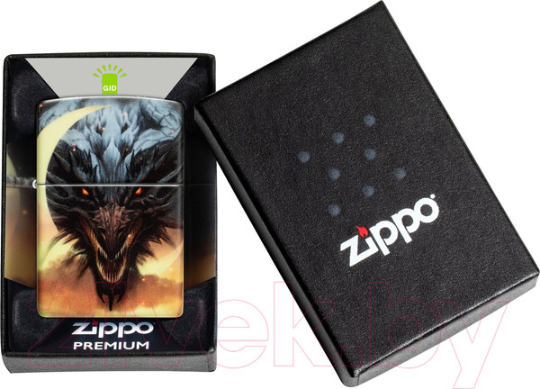 Изображение товара Зажигалка Zippo Dragon Design / 48934 (черный)