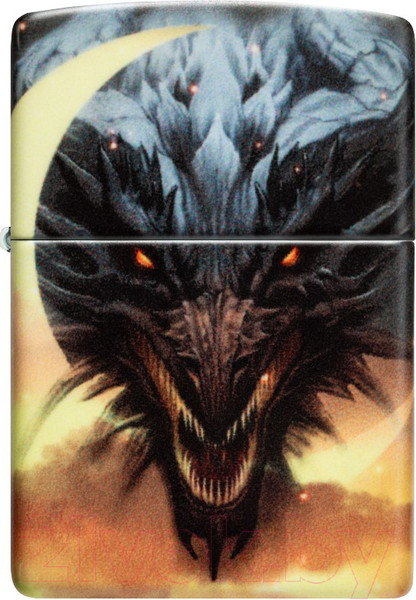 Изображение товара Зажигалка Zippo Dragon Design / 48934 (черный)