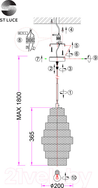 Изображение товара Потолочный светильник ST Luce SL1001.213.01