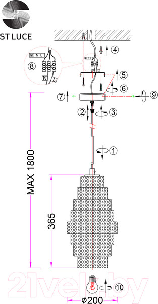 Изображение товара Потолочный светильник ST Luce SL1001.203.01