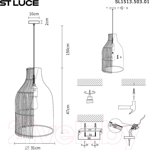 Изображение товара Потолочный светильник ST Luce SL1513.503.01