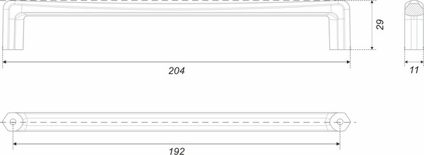 Изображение товара Ручка для мебели Boyard RS332BAP.4/192