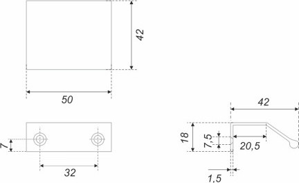 Изображение товара Ручка для мебели Boyard RT112BL.1/32