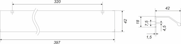 Изображение товара Ручка для мебели Boyard RT112SC.1/320/400