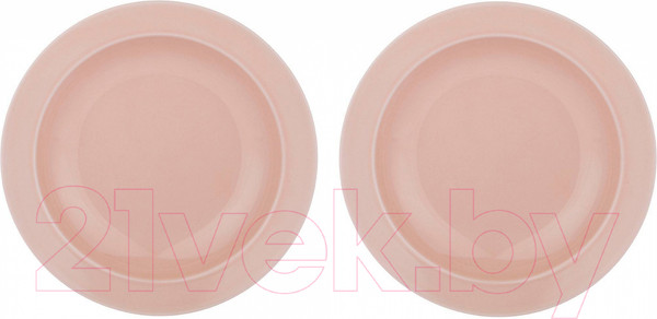 Изображение товара Набор тарелок Lefard Tint / 48-872-1 (2шт, розовый)