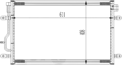 Изображение товара Радиатор кондиционера Loro 003-016-0012