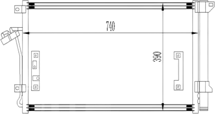 Изображение товара Радиатор кондиционера Loro 003-016-0020