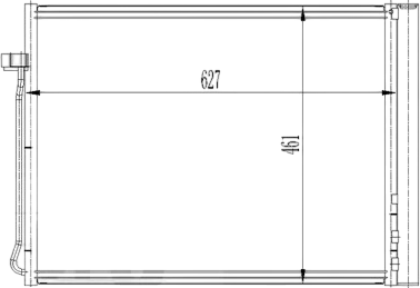 Изображение товара Радиатор кондиционера Loro 004-016-0020