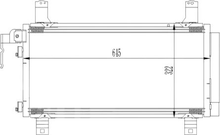 Изображение товара Радиатор кондиционера Loro 030-016-0007