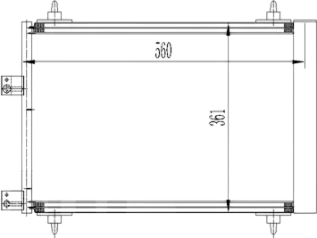 Изображение товара Радиатор кондиционера Loro 038-016-0008