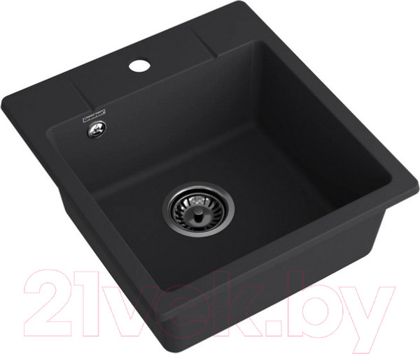 Изображение товара Мойка кухонная GranFest Quarz GF-UR-245 (черный)