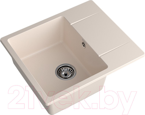 Изображение товара Мойка кухонная GranFest Quarz GF-UR-258L (белый)