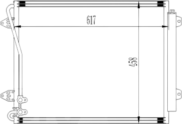 Изображение товара Радиатор кондиционера Loro 053-016-0019