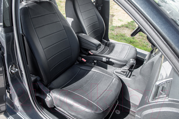 Изображение товара Комплект чехлов для сидений Seintex 85653 (черный, для Skoda Rapid 2014–2020)
