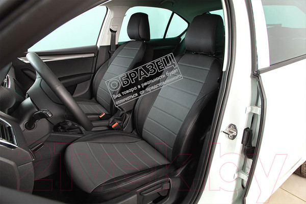 Изображение товара Комплект чехлов для сидений Seintex 85653 (черный, для Skoda Rapid 2014–2020)