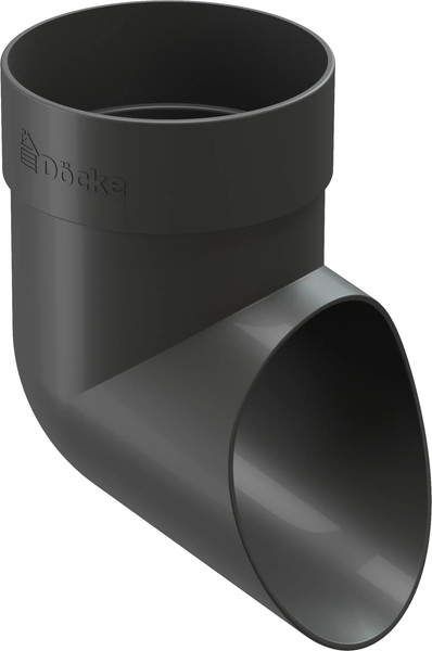 Изображение товара Колено трубы водосточной Docke Dacha / PVAM-1045 (80мм, серый)