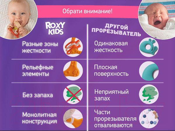 Изображение товара Набор прорезывателей для зубов ROXY-KIDS Bunny / RFM-001 (горчичный/зеленый/коралловый)
