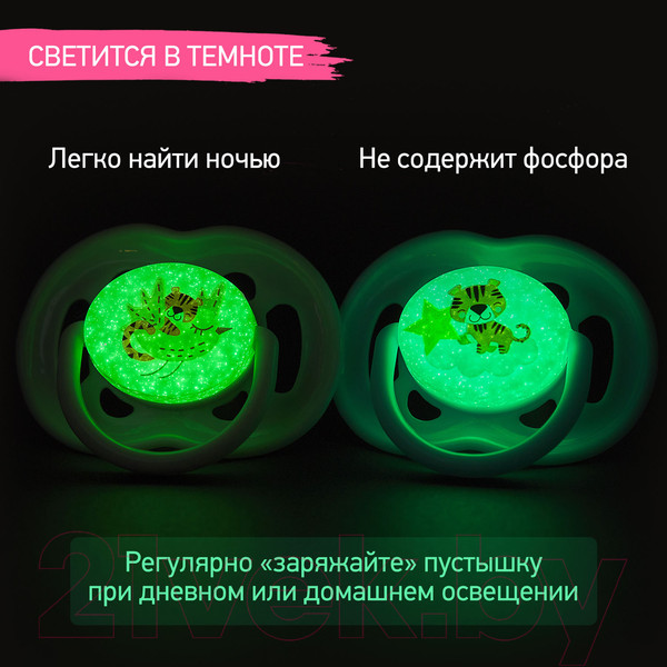 Изображение товара Набор пустышек ROXY-KIDS Tiger / RSS-001