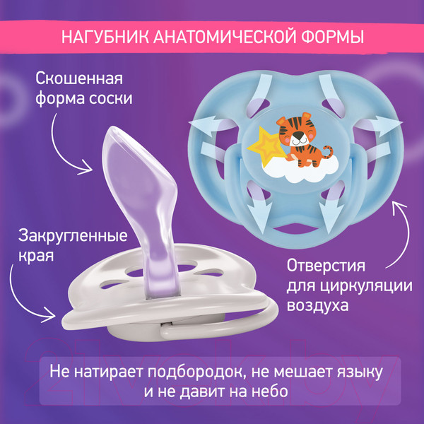 Изображение товара Набор пустышек ROXY-KIDS Tiger / RSS-001