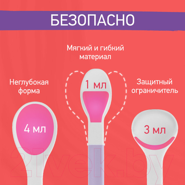 Изображение товара Набор столовых ложек для кормления Roxy-Kids Bunny Cook / RFD-020-SP (фиалка)