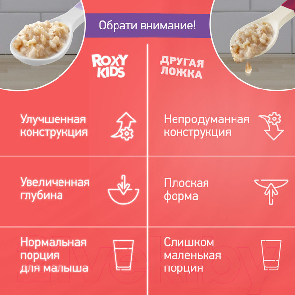 Изображение товара Набор столовых ложек для кормления Roxy-Kids Bunny Cook / RFD-020-SP (фиалка)