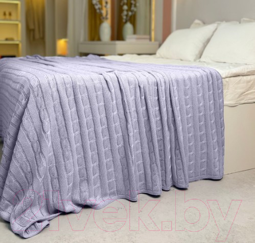 Изображение товара Плед Romgil РВ0068-ШЕ6 (175x205, серо-сиреневый)