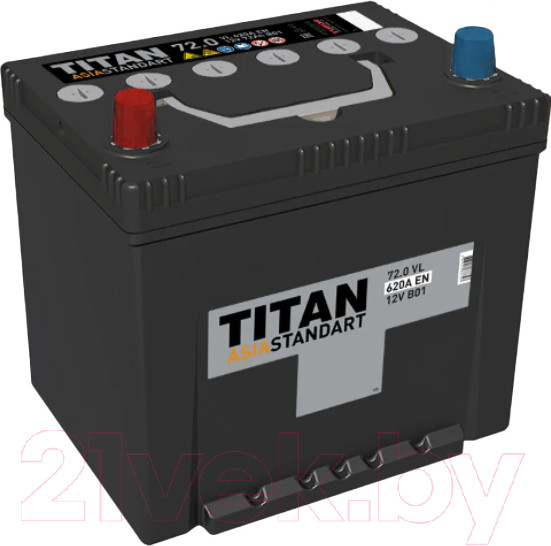 Изображение товара Автомобильный аккумулятор TITAN Asia Standart D26 620A L+ B01 (72 А/ч)