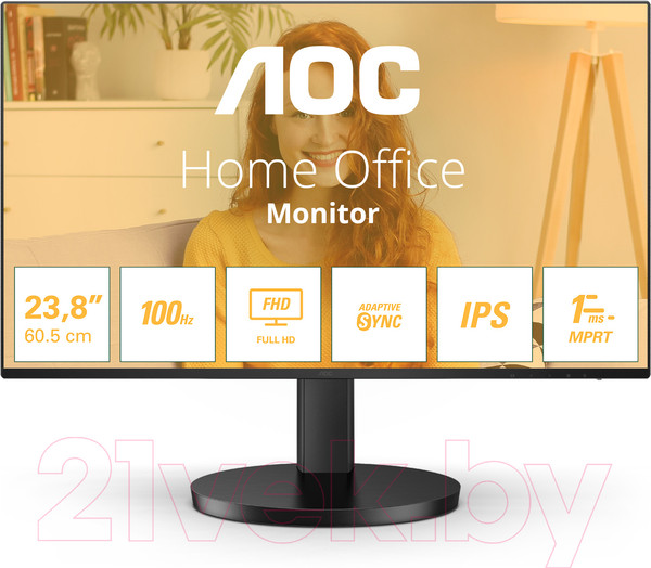 Изображение товара Монитор AOC Basic-Line 24B3HA2 (черный)