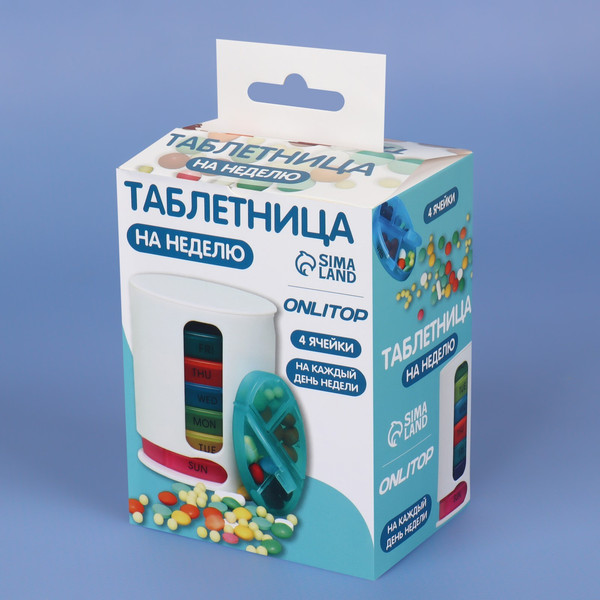 Изображение товара Таблетница Onlytop Неделька / 4121445