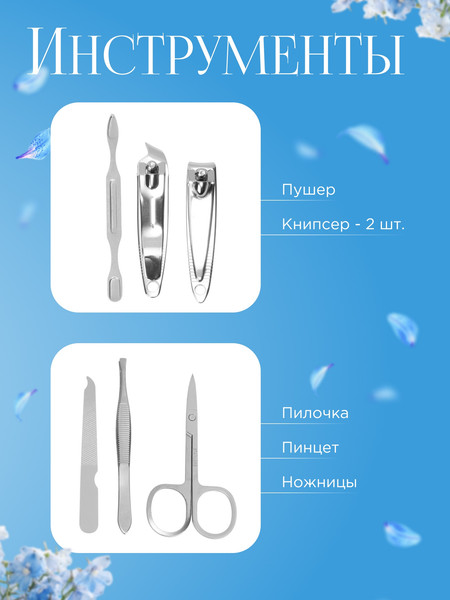 Изображение товара Набор для маникюра Queen Fair Тренд / 5470685 (черный)