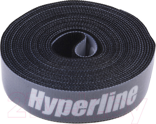 Изображение товара Лента-липучка для проводов Hyperline WASNR-5X25-BK 5000x25мм (черный)