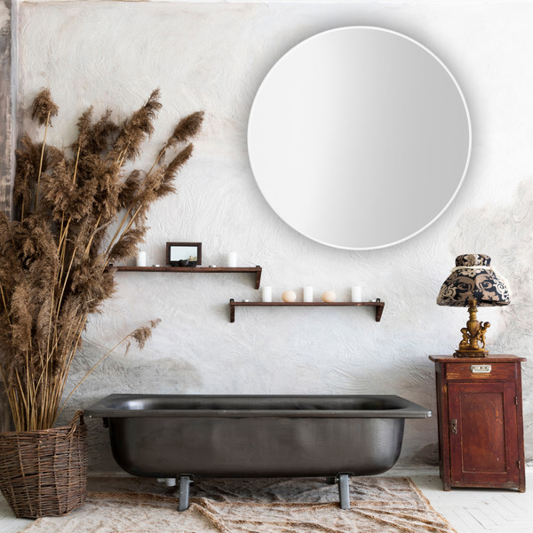 Изображение товара Зеркало Saniteco 1W10 85 (белый жемчужный)