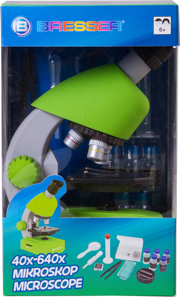 Изображение товара Микроскоп оптический Bresser Junior 40x-640x / 70124 (зеленый)
