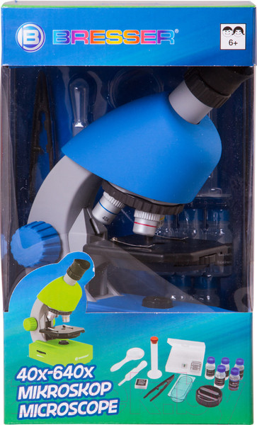 Изображение товара Микроскоп оптический Bresser Junior 40x-640x / 70123 (синий)