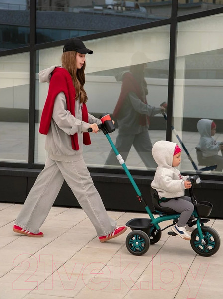 Изображение товара Трехколесный велосипед с ручкой Amarobaby Legend / AB23-36LG/00 (зеленый)