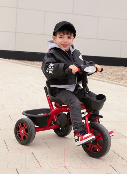 Изображение товара Трехколесный велосипед с ручкой Amarobaby Legend / AB23-36LG/07 (красный)