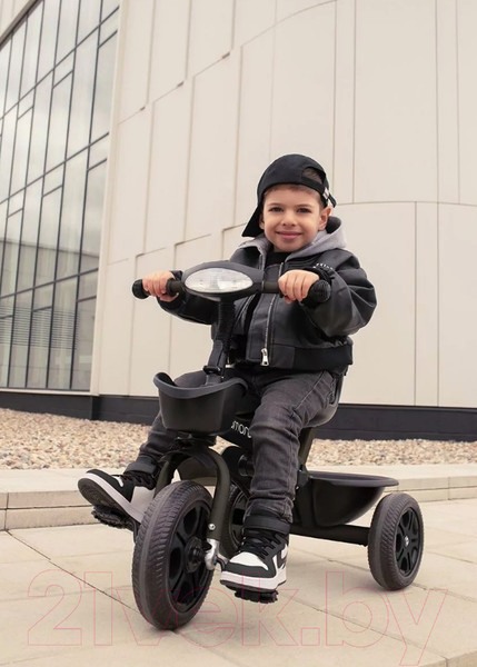 Изображение товара Трехколесный велосипед с ручкой Amarobaby Legend / AB22-36LG/09 (черный)