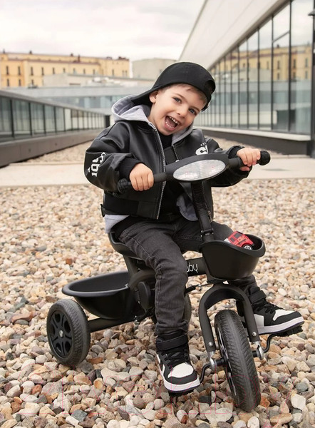 Изображение товара Трехколесный велосипед с ручкой Amarobaby Legend / AB22-36LG/09 (черный)