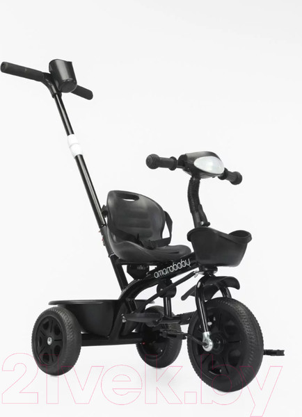 Изображение товара Трехколесный велосипед с ручкой Amarobaby Legend / AB22-36LG/09 (черный)