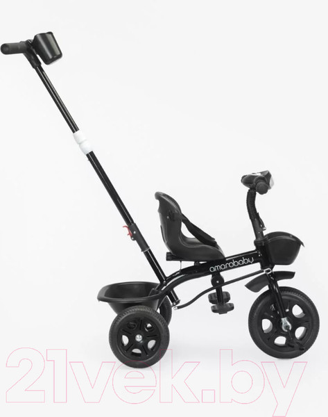 Изображение товара Трехколесный велосипед с ручкой Amarobaby Legend / AB22-36LG/09 (черный)