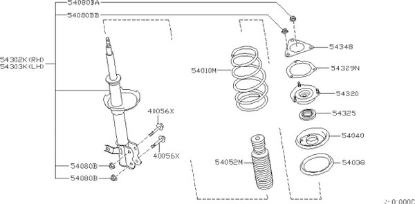 Изображение товара Подшипник опорный Nissan/Infiniti  543254Z000