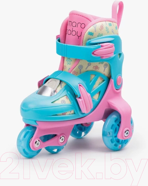 Изображение товара Роликовые коньки Amarobaby Blow / AB23-35BL/061904-29 (р.29-32, розовый/голубой/желтый)